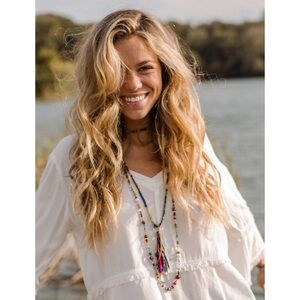 Natural Life Boho Tassel AND Boho Beaded Necklaces (two items) NWOT